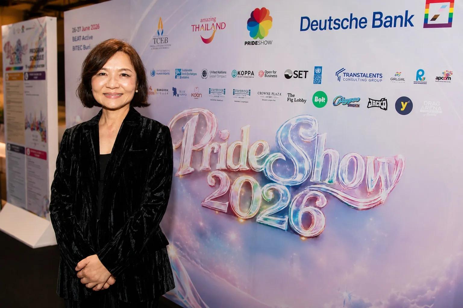 The Ring the Bell for LGBTIQ+ Equality 2026 main stage at Pride Show 2026, BEAT Active, BITEC Bangna
