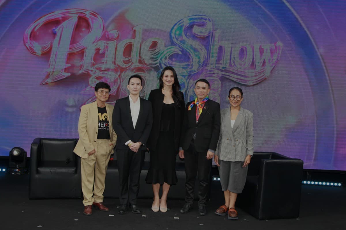 Speakers on stage during the PrideShow 2026 programme